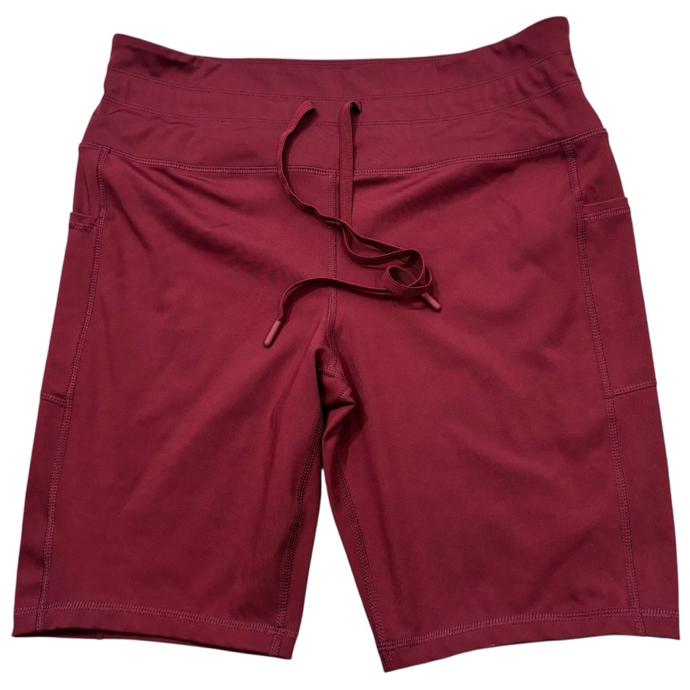 Ladies Love & Sports Burgundy High Rise Bike Shorts Size XL